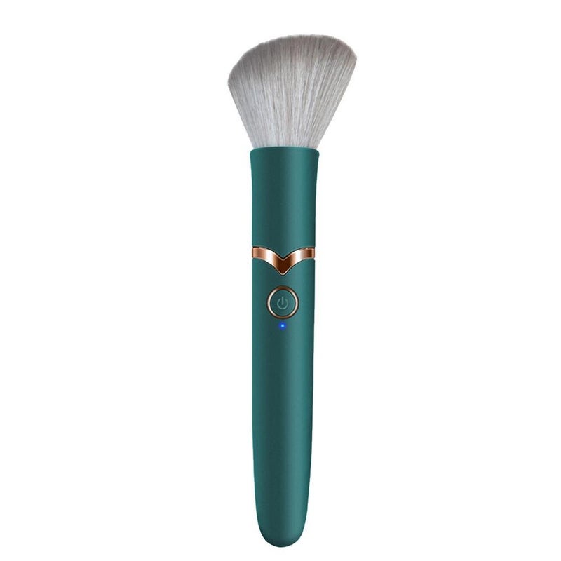 Electric makeup brush, foundation blending brush, massage and vibrating powder and blush brush, facial makeup beauty tool.